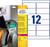 Etiket Avery Zweckform L7913-10 99.1x42.3mm polyester wit 120stuks