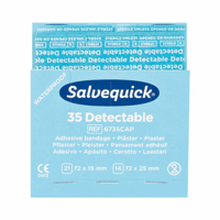 Navulling voor SALVEQUICK 6 VE pleisterstrips, detectable, elk 35 stuks VE à 6 stuks