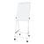 Flipchart MAULoffice, mobiel met vier poten hoogte 2015 mm, paneelhoogte 1000 mm wit
