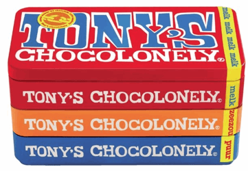 TONY'S CHOCOLONELY PUUR-MELK-KARAMEL ZEEZOUT 180GR artikel afbeelding