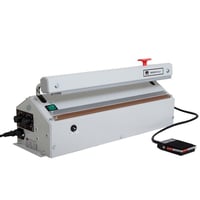 Folieseal-tafelapparaat MAGNETA standaarduitvoering met voetpedaal lasnaad l x b = 420x3 mm