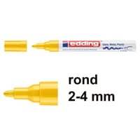 Lakmarker edding 750 2-4mm geel/pk10