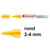 Lakmarker edding 750 2-4mm geel/pk10