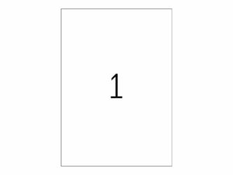 Etiket Herma LC 297x420mm trans/pk 50 artikel afbeelding