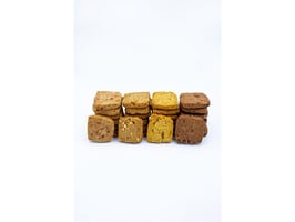 De Koekfabriek Koekjes Mix, 4 smaken, Chocolate Chip, Kaneel, Havermout Gember, Hazelnoot Speculaas (pak 1000 gram)