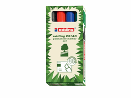 Permanent marker Edding 22 eco ass/pak 4