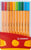 Fineliner STABILO point 88 ColorParade geel/rood etui à 20 kleuren