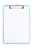 Klembord MAUL A4 staand transparant PS neon blauw