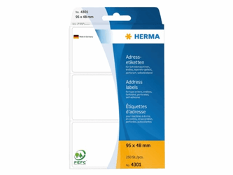 ETIKET HERMA ADRES 4301 95X48MM 250ST LEPORELLO artikel afbeelding