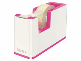 Plakbandhouder Leitz WOW wit/roze