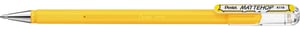 Gelschrijver Pentel Mattehop K110 geel 0.5mm