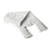 HDPE Hemdraagtassen, 30x10x60cm, 16my, Wit verblokt