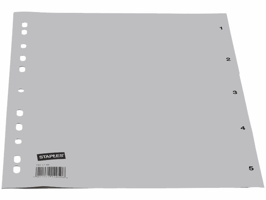 Tabblad SPLS A4 11R PP 1-5 grijs/set 5