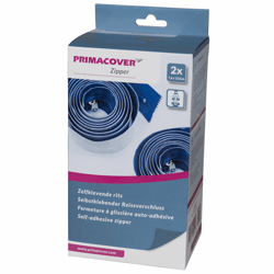 PrimaCover Zipper (2sts), afmeting 213cm x 7,6cm, kleur blauw artikel afbeelding