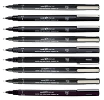Fineliner Uni-ball Pin 0.05mm zwart