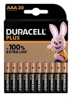 Batterij Duracell Plus 20xAAA