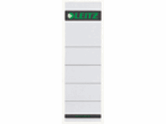 Leitz Rugetiketten, kort insteek Rugbreedte 80 mm, 191 x 57 mm, wit (pak 10 stuks) artikel afbeelding