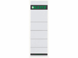 Leitz Rugetiketten, kort insteek Rugbreedte 80 mm, 191 x 57 mm, wit (pak 10 stuks)