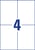 Etiket Avery Zweckform 3483 105x148mm A6 wit 400stuks
