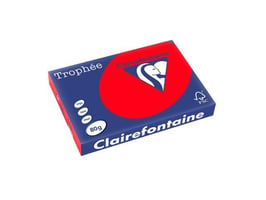 Clairefontaine Trophée Papier, A3, 80 g/m², Koraalrood (pak 500 vel)