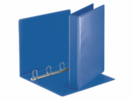 Presentatieringband Esselte Essentials panorama A4 4-rings D-mechaniek 30mm blauw