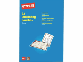 Staples Lamineerhoes A3 glanzend (pak 100 stuks)