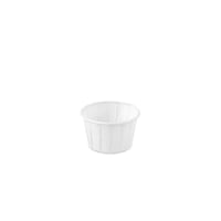 Bakje papier (FSC®) rond wit 1.25oz / 37ml , ø 50 x h31mm