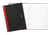 Notitieboek Oxford Black n' Red A4 96vel ruit 5mm