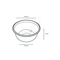 Suikerriet bowl 500ml/15cm Ø/6cm hoog bruin