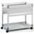 Hangmappenwagen voor 90 mappen, 1 etage, 1 plateau lichtgrijs