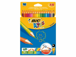 Kleurpotloden BicKids Evolution ecolutions ass blister à 18st