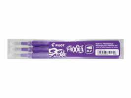 Pilot Gelpen navulling, middelgrote punt 0,7 mm, paars (pak 3 stuks)