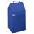 Afvalbak voor kringloopmateriaal inhoud 45 l, b x h x d = 320x650x310 mm, vaste opstelling plaatstaal, blauw RAL 5010