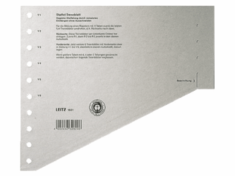 SCHEIDINGSBLADEN LEITZ 1651 KARTON A4 200GR GRIJS artikel afbeelding