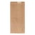 Fruitzak 13+2x42,5x26,5cm 1 pond papier bruin onbedrukt