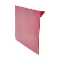 Etikethoezen, VE = 100 stuks voor houten opzetrand voor papierformaat A (Breedte: 305 mm; Hoogte: 230 mm; Kleur: Rood; Voor papierformaat: A4 liggend)