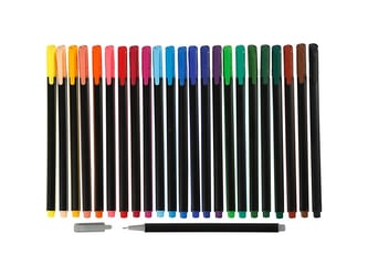 Colortime Fineliner, Lijndikte 0,6 - 0,7mm, Assorti (pak 24 stuks)