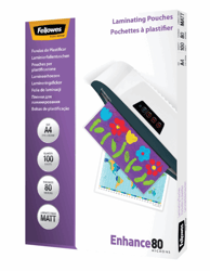 LAMINEERHOES FELLOWES A4 2X80MICRON MAT artikel afbeelding