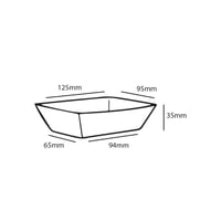 FSC® kraft/PLA coated snackbakje 94x65x35mm A7