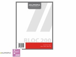 Kladblok Aurora 210x270mm blanco 200 vel 45gr