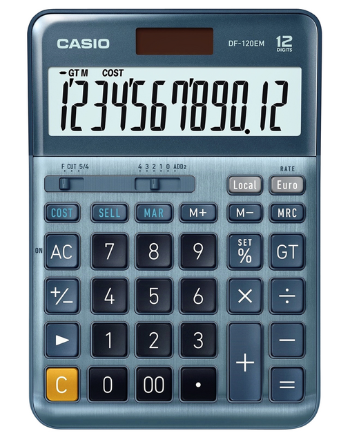 Rekenmachine Casio DF-120EM | JIP SNEL
