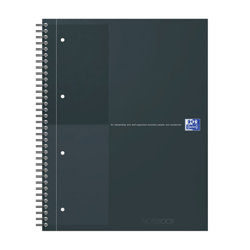 Spiraalblok Oxford International Notebook A4+ lijn zwart