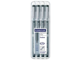 Staedtler Fineliner 308 Assorti schrijfbreedtes (pak 4 stuks)