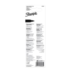 Viltstift Sharpie rond 0.9mm zwart blister à 2 stuks