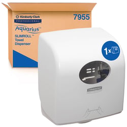 Handdoekroldispenser KC Aquarius Slimroll wit 7955