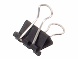 Papierklem MAUL 213 foldback 16mm capaciteit 5mm zwart