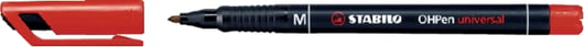 Viltstift STABILO OHpen permanent 843/40 rond 1mm rood