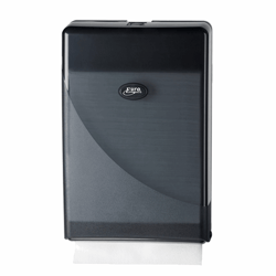 Euro Pearl BLACK vouwhanddoekdispenser voor minifold vouwhanddoekjes artikel afbeelding