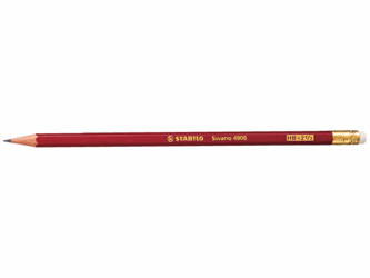 STABILO Swano 4906 Potlood HB, Met gum (pak 12 stuks) artikel afbeelding