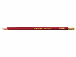 STABILO Swano 4906 Potlood HB, Met gum (pak 12 stuks)